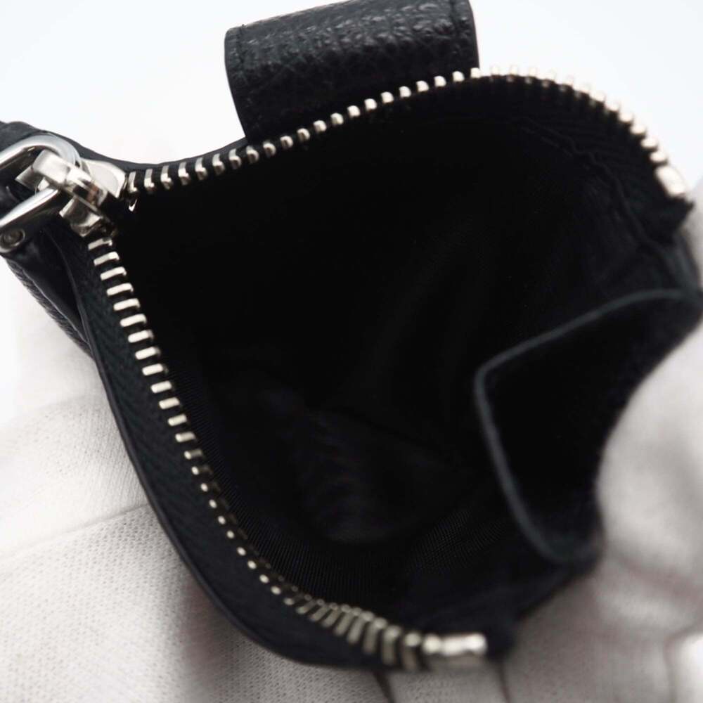 PRADA Vitello Micrograin Triangle Compact Wallet … - image 15